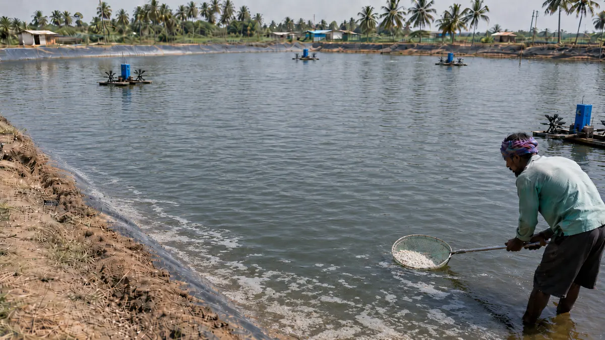 Sludge Removal from Live Vannamei Ponds